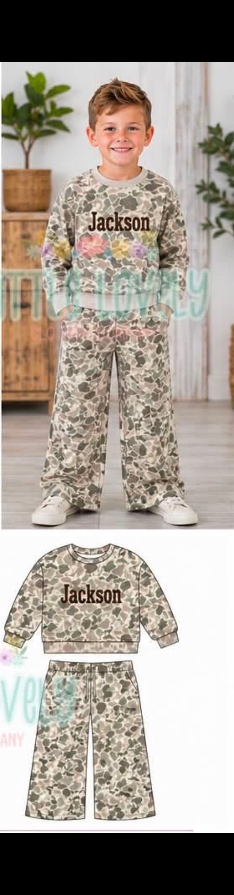 Camo Custom Lounge Sets: Ships Nov