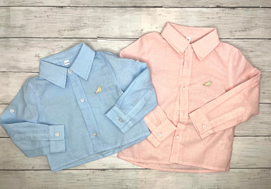 Boys Collared Button Up Shirt