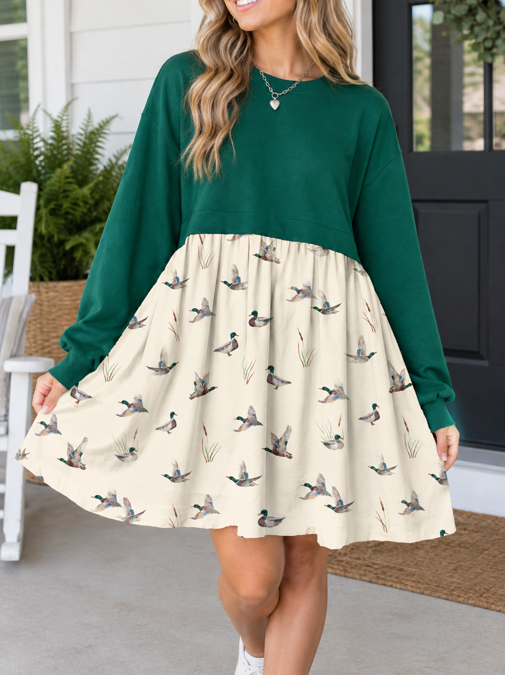 Green Mallard Dress