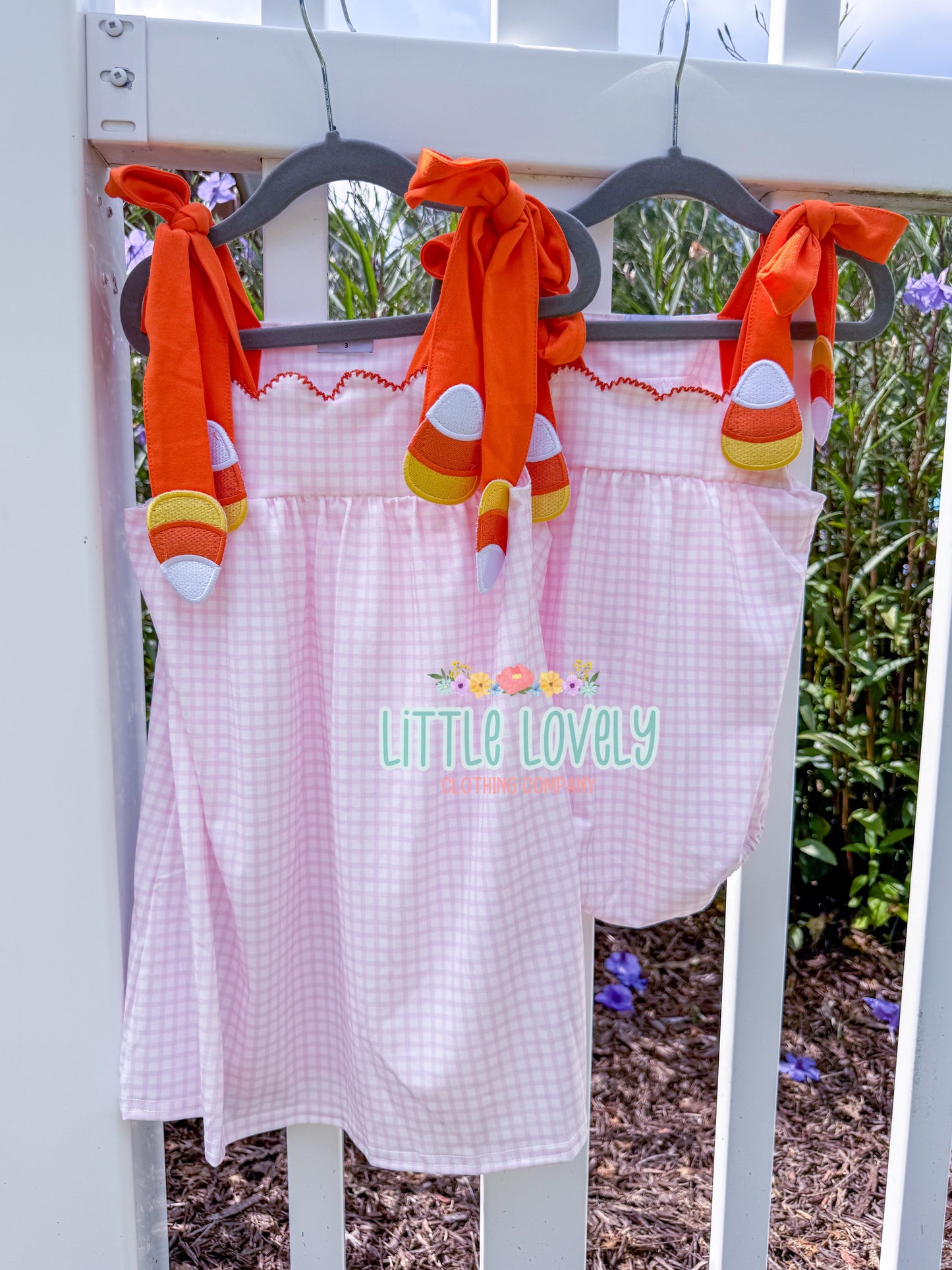 Candy Corn Prep Dress & Bubble