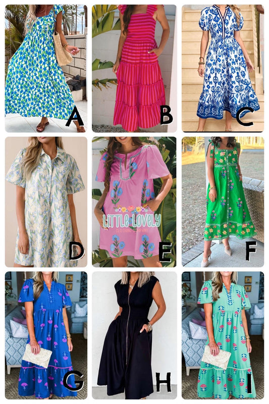 Summer Lovin Dresses, ETA: Aug to LLCCO, then to you