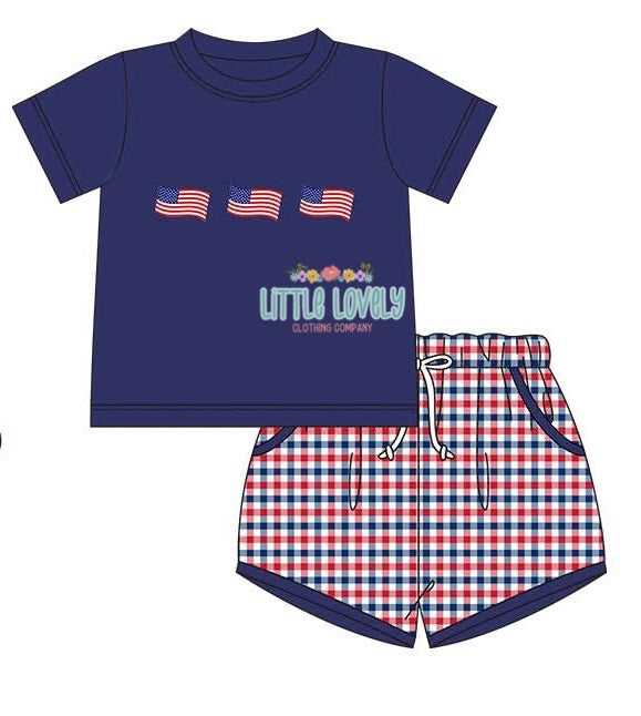 American Flag Trio Boys Set, ETA: SHIPS JULY