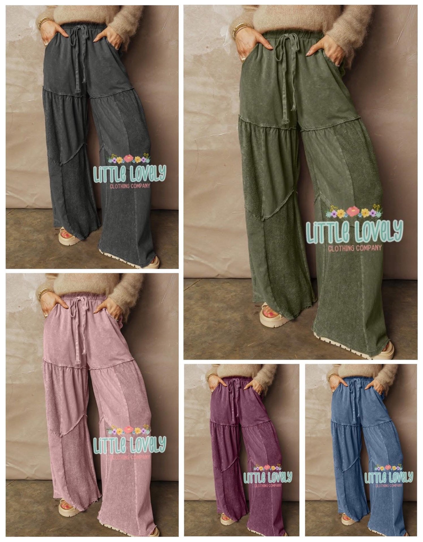Cozy Wide Leg Pants  ETA: Late Jan to LLCCO