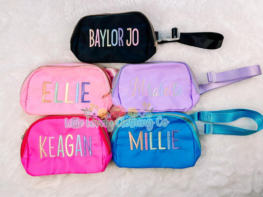 Kids Solid Belt Bags