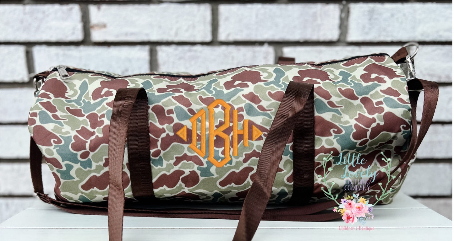 Camo & On The Water Duffels