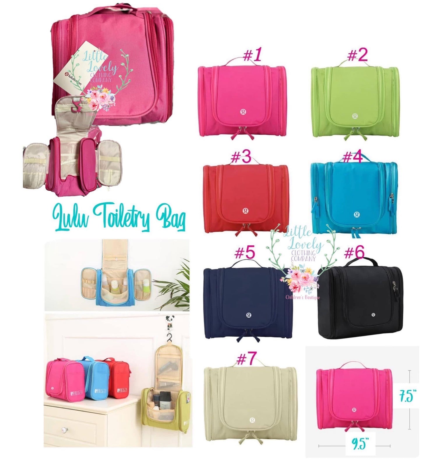 Lulu Toiletry Bag, Pre-Sale ETA: Dec to LLCCO