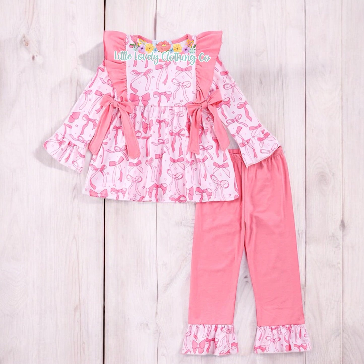 Pretty As A Bow Girls Pant Set