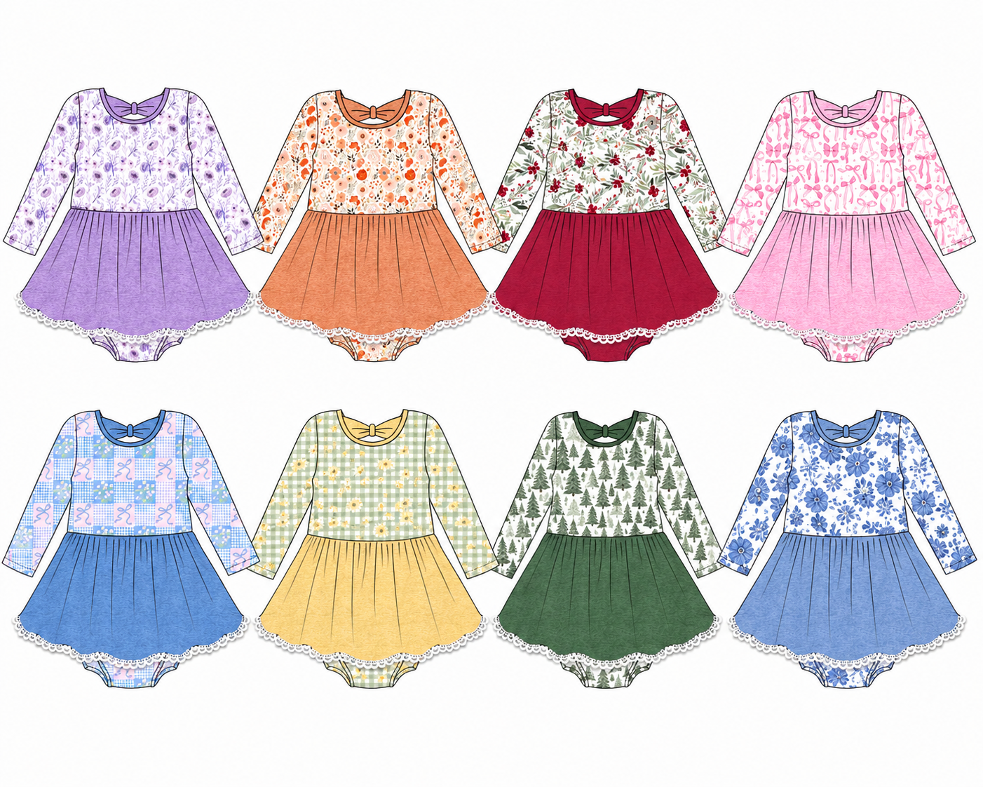 Winter Velvet Skirted Leos, Pre-Sale ETA: Late Nov LLCCO