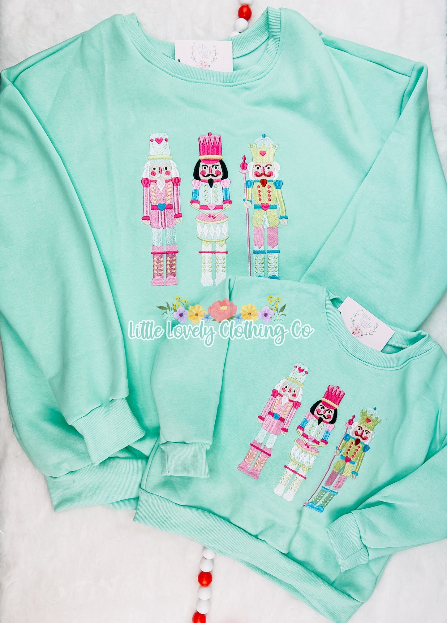 Mint Nutcracker Pullover (Mom & Me) KIDS
