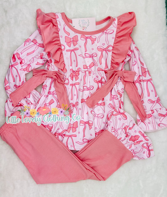 Pretty As A Bow Girls Pant Set