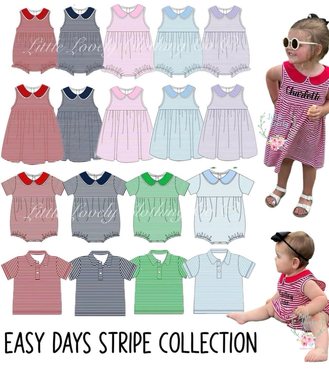 Easy Days Stripe Collection Polo, Pre-Sale ETA: June To LLCCO