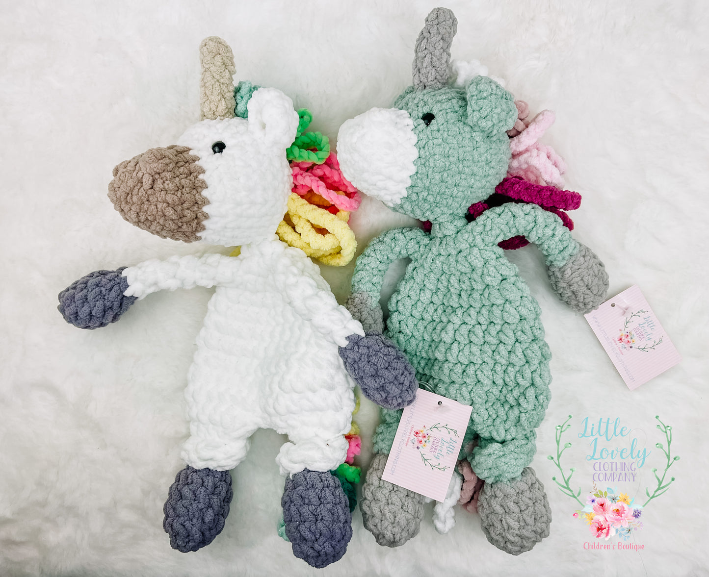Unicorn Crochet Lovey