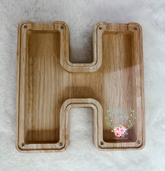 Letter H Coin Bank