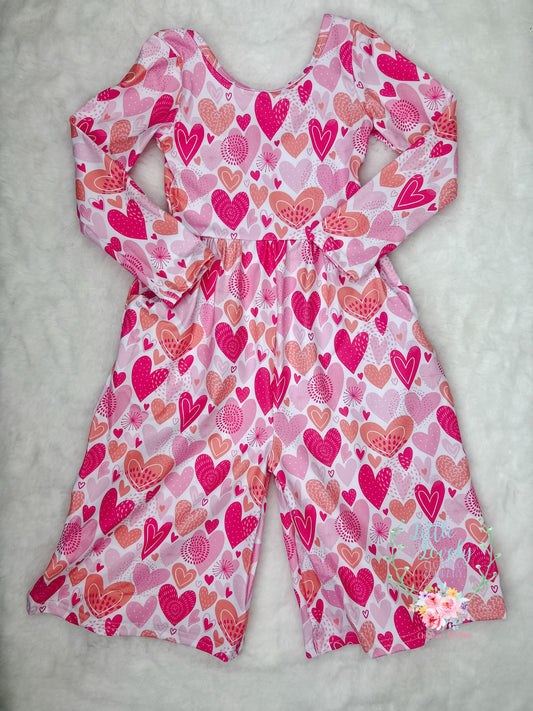 Love Is In The Air Girls Romper