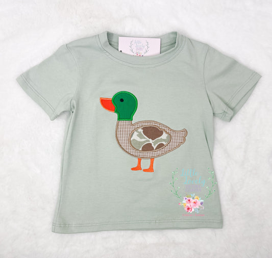 Sage Camo Duck Boys Tee