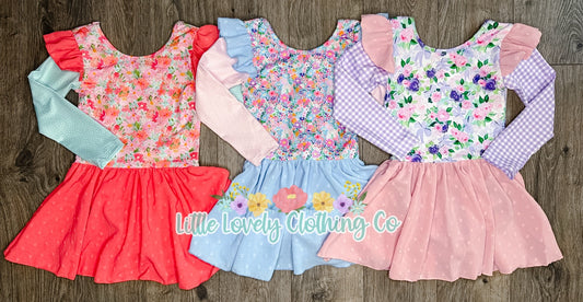 Swiss Dot & Floral Leos