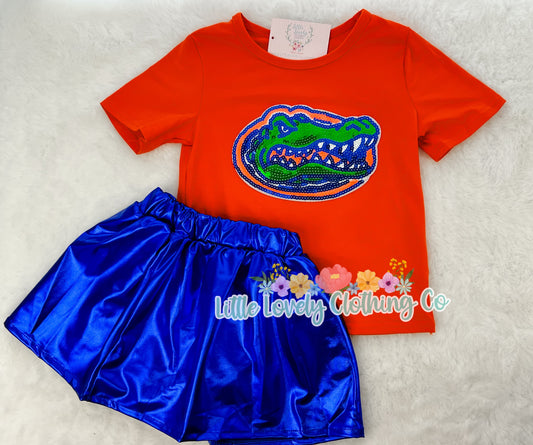 Florida Sequin Skort Set