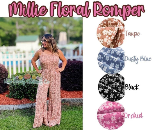 Millie Ladies Blue Floral Jumper