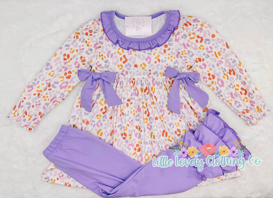 Lavender and Spots Girls Set