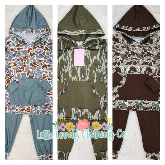 Camo Hoodie Boys Set