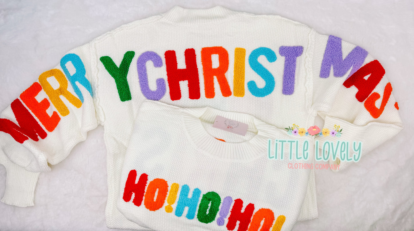 Color Pop Christmas Sweater