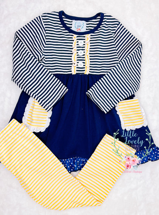 Nina Girls Ruffle Pant Set