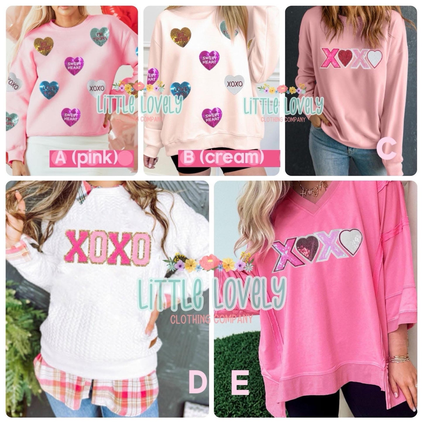 VALENTINE LADIES TOP MIX   ETA: Late Jan to LLCCO