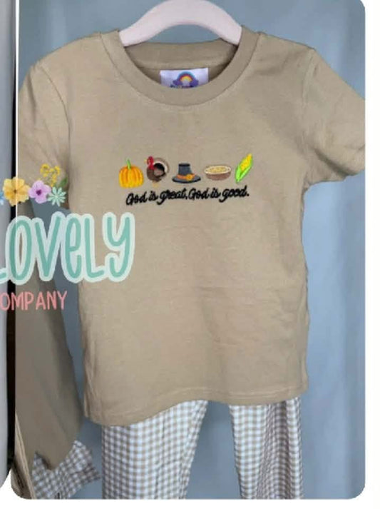 God Is Good Boy Pant Set