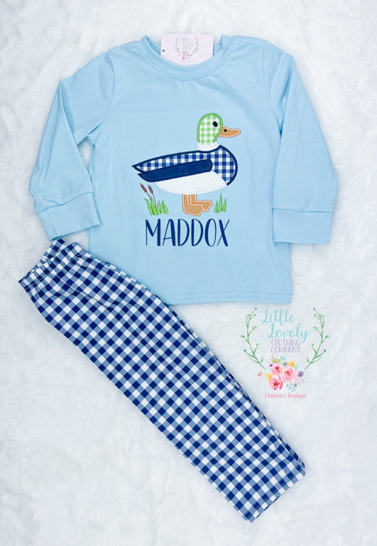 Happy Mallard Boys Pant Set