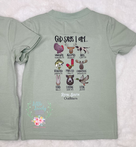 God Says I Am Boys Tee