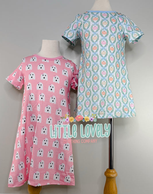Preppy Ghost & Pumpkin Play Dresses