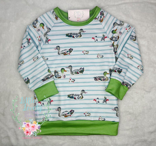 Watercolor Duck Pullover