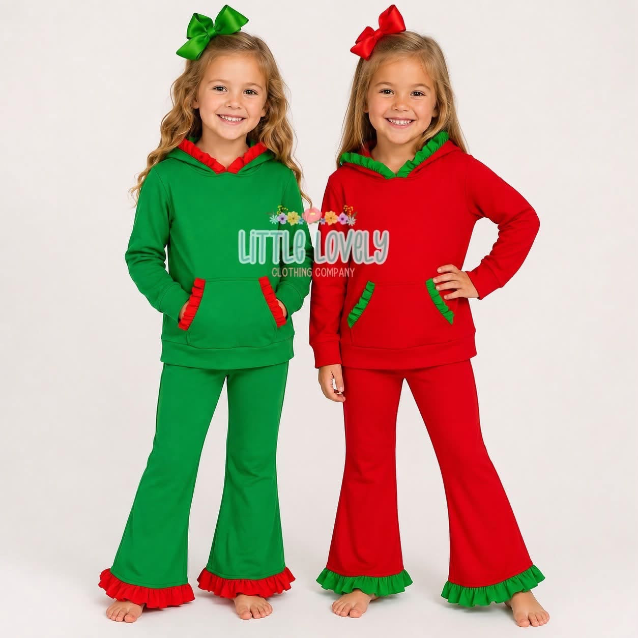 Merry + Bright Holiday Ruffle Sets, ETA: Nov to LLCCO
