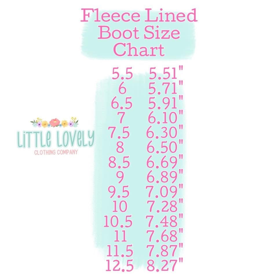 FLEECE GIRLS BOOTS {PRE-SALE}, ETA Late Nov to LLCCO