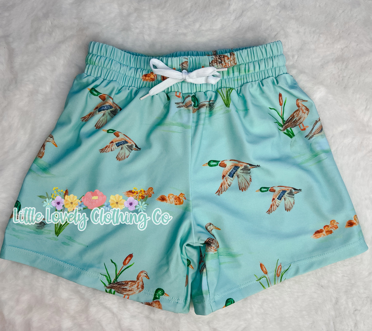 Watercolor Mallard Shorts