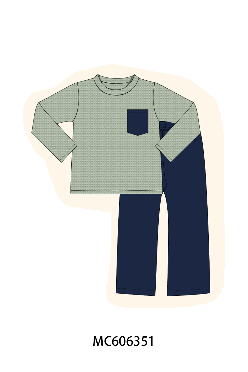 Sage & Navy Waffle Fabric Collection, Pre-Sale ETA: End of Nov to LLCCO
