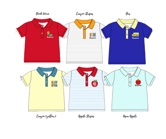 Back To School Polo Collection Presale ETA June to Customers