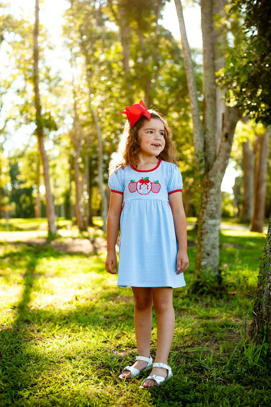 Apple Trio Applique Dress