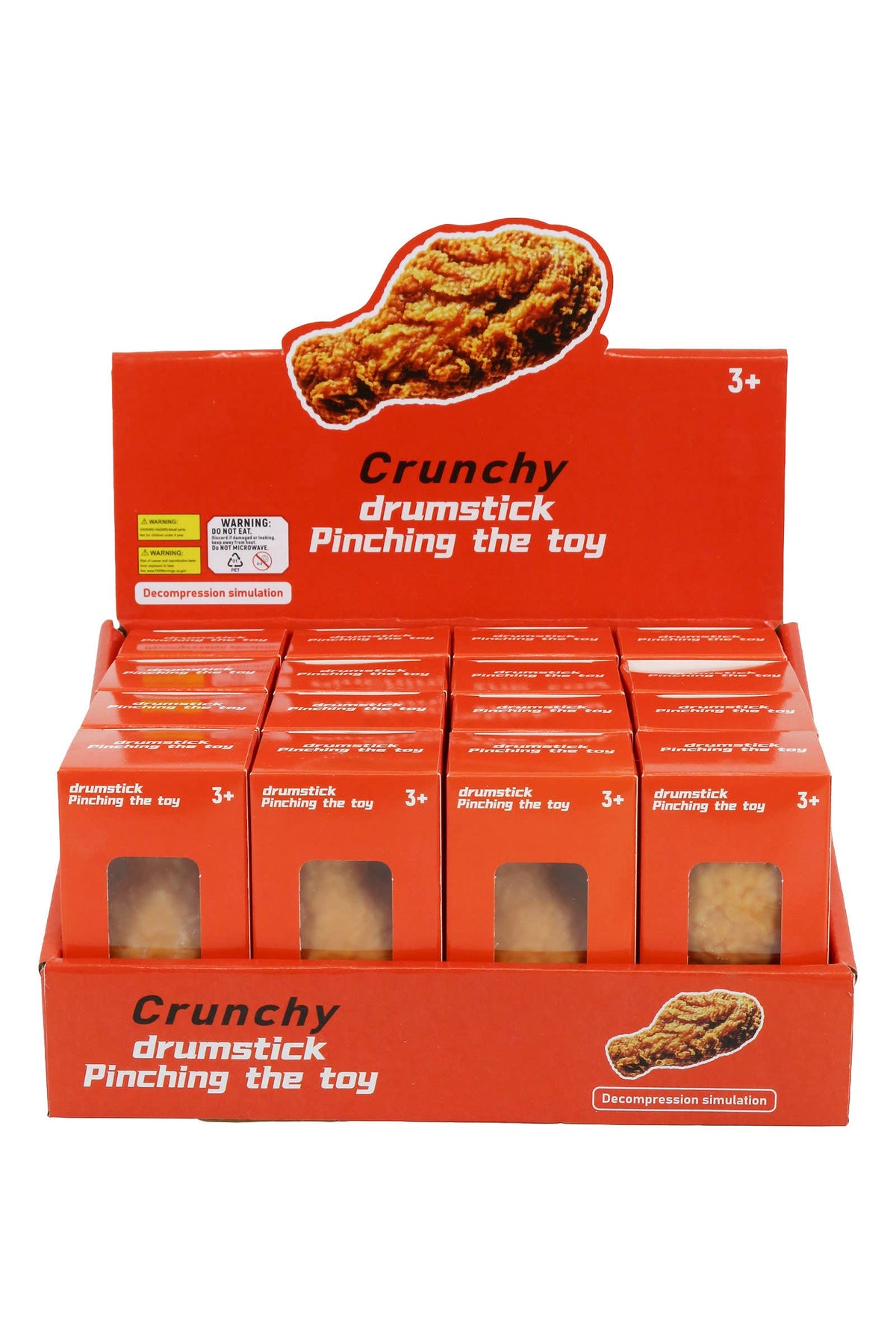 Fried Chicken Crunchy Bead Slime Filled TPR Squishy Toy — Presale, Ships in ~2 Weeks