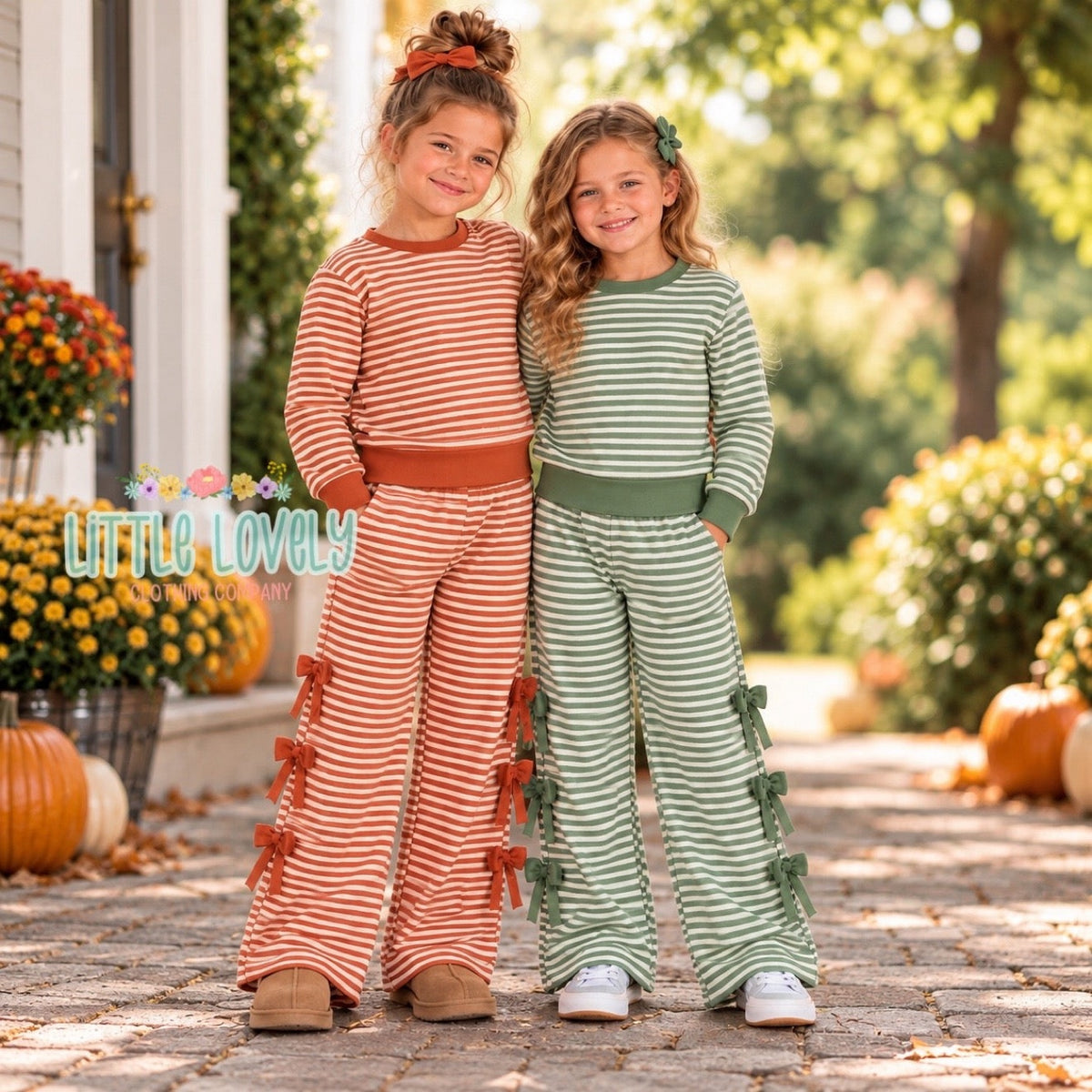 Fall Bow Stripe Sets — Presale Extras, ETA: Late Nov