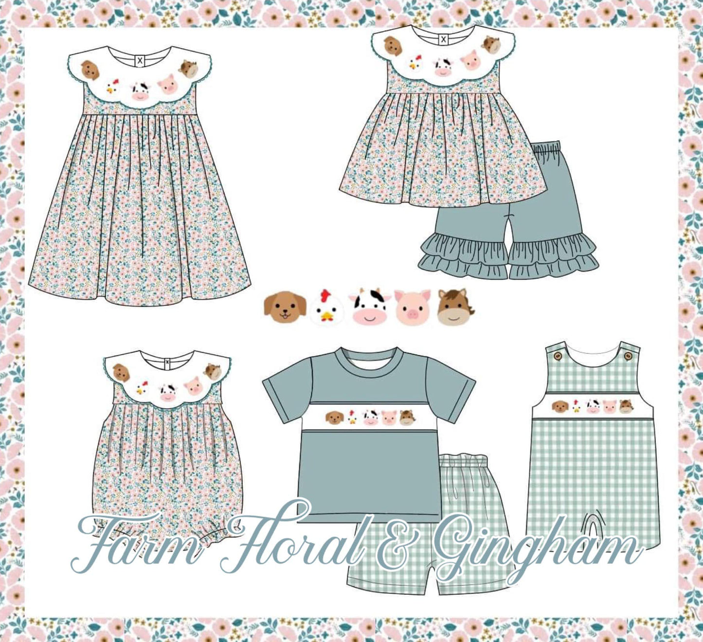 Farm Floral & Gingham Collection Eta April then to Customer