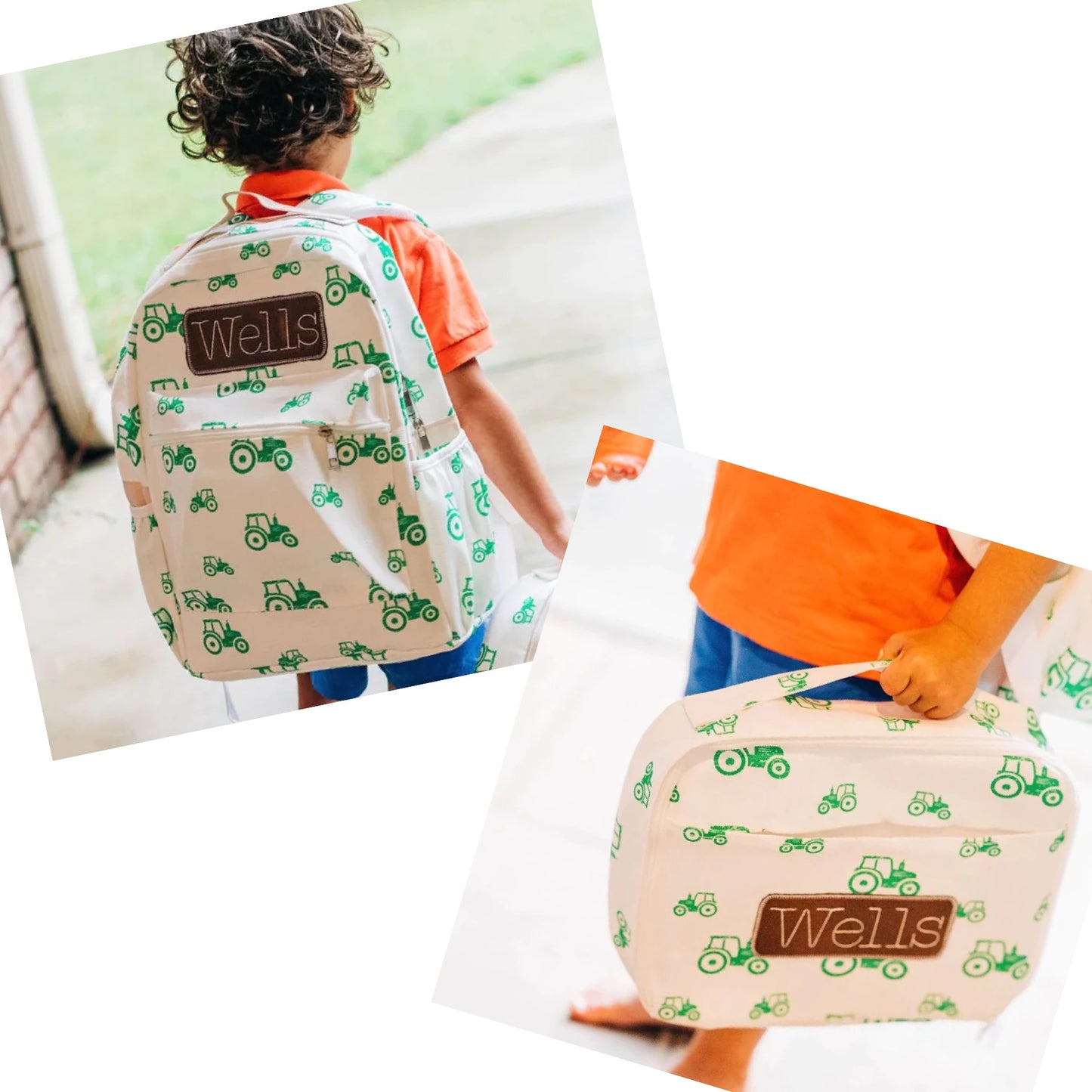 Tractor Bookbag and Lunch Box