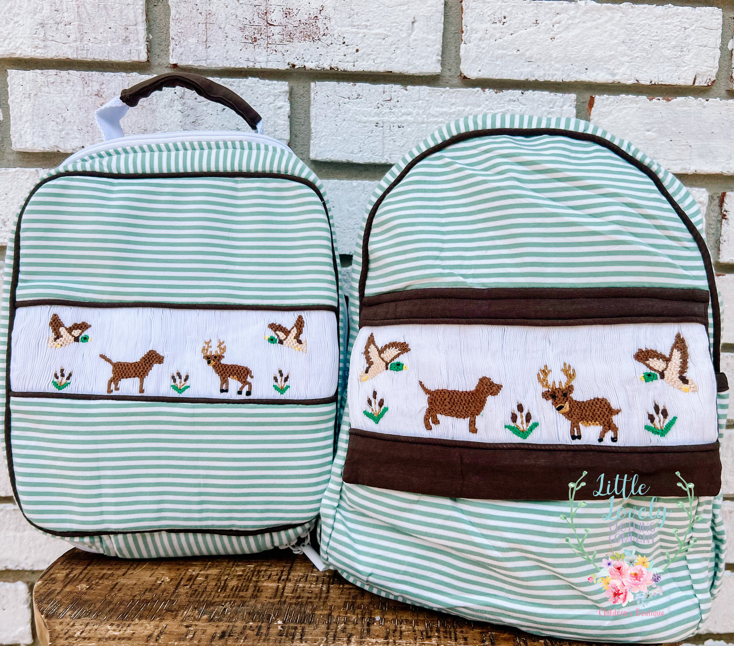 Hunting Smocked Back Pack & Lunch Box