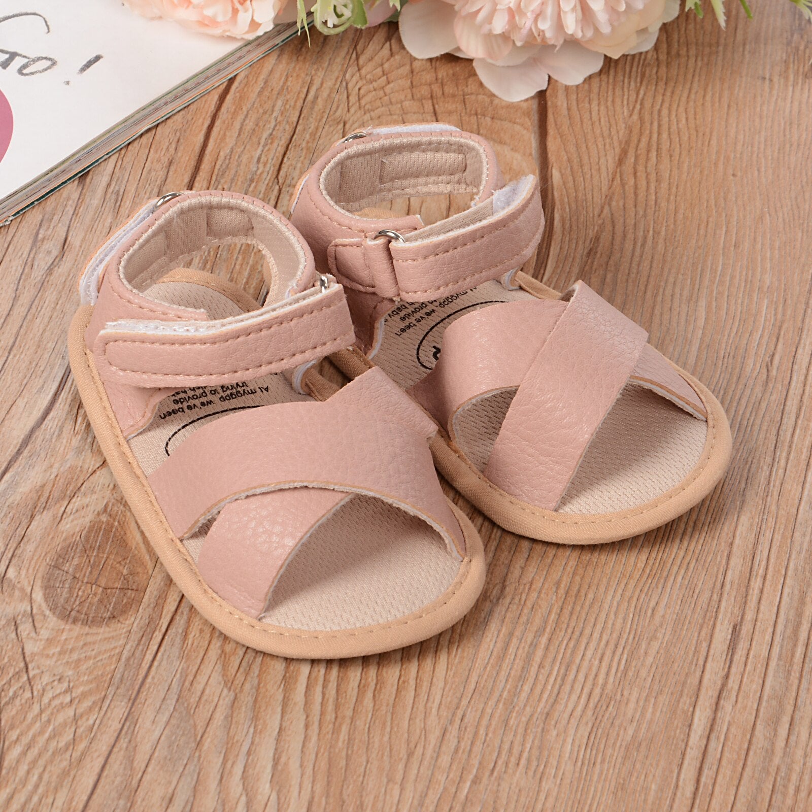 Step & Stride Tan Leather Closed Toe Infant/Toddler Baby Sandals ~ Size 2~  New | eBay