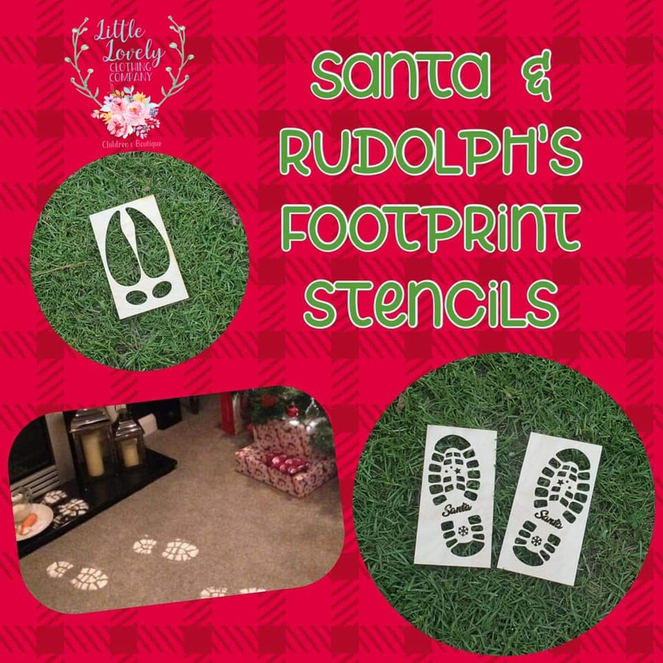 Santa and Rudolph Stencil Sets