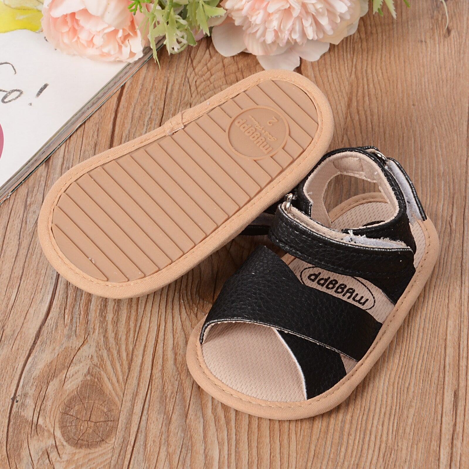 Calsunbaby Infants Baby Boys Girls Leather Sandals Newborn Anti-Slip Soft  Sole House Flat Shoes with Cross Strap - Walmart.com
