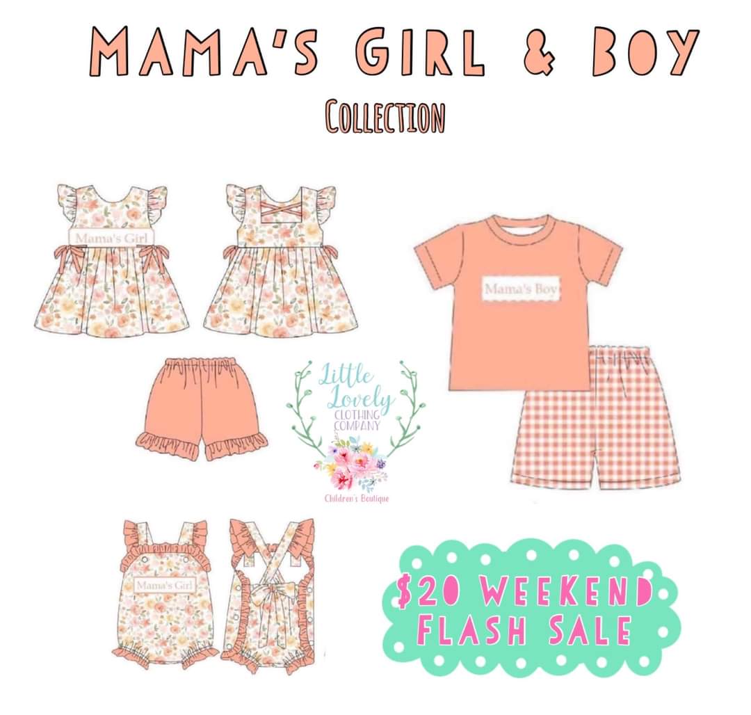 Mamas Boy and Girl Collection ETA to LLCCO MAY