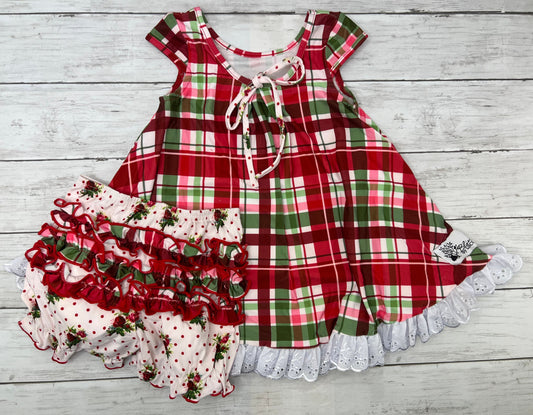 Christmas Plaid Gigi Gown Lounge Set