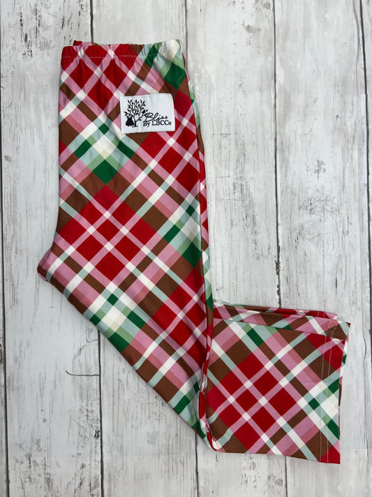 Christmas Plaid Unisex Kids Lounge Pants