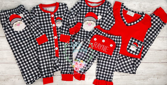 Buffalo Santa Boy Romper